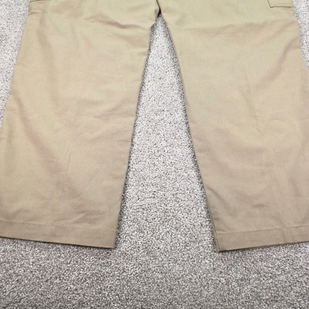 Dickies Flex Mens Cargo Pants 42x30 Khaki Tan Straight Leg Work Trousers WP849DS - Picture 5 of 8